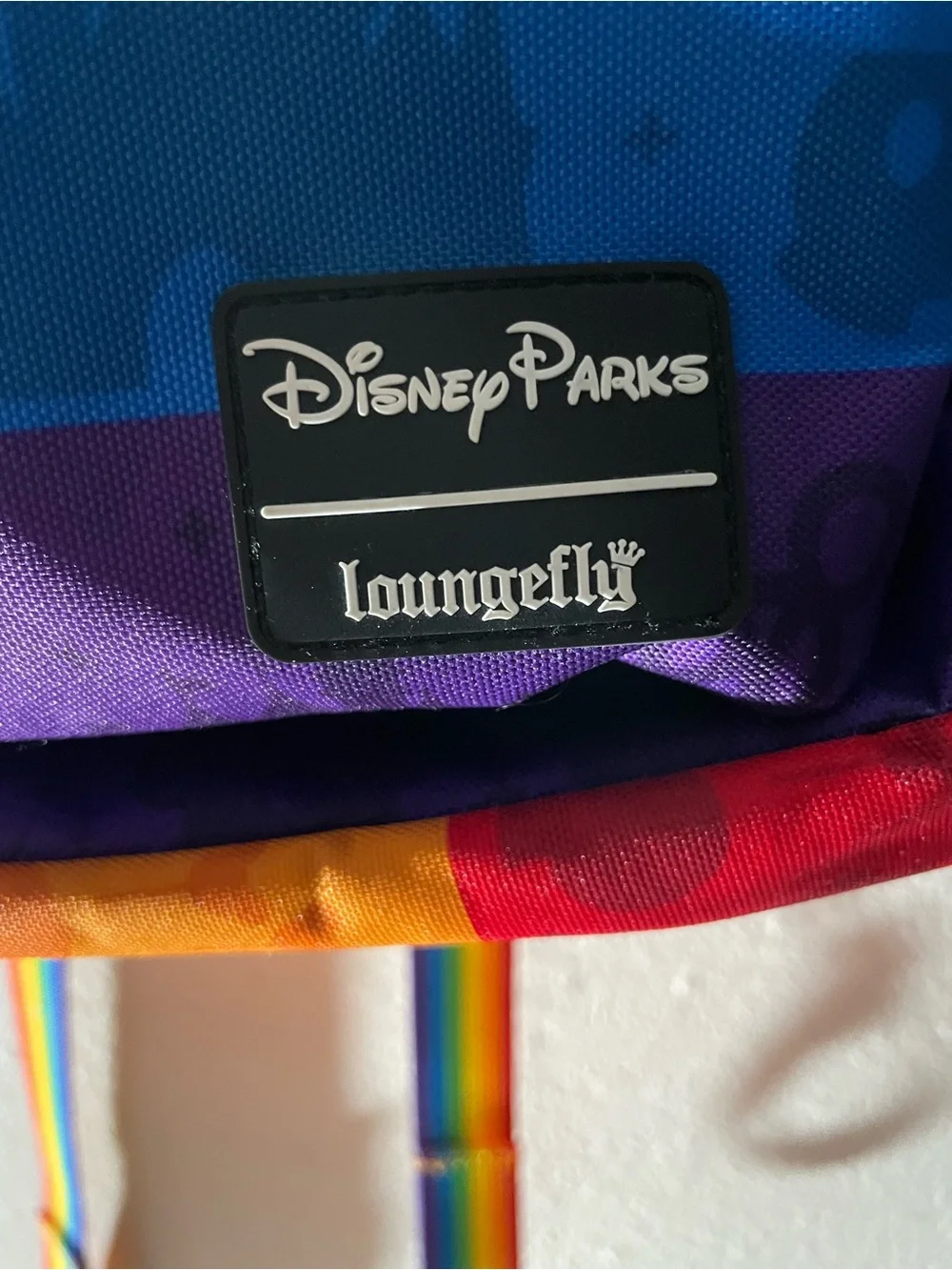 Loungefly Rainbow Mickey Mouse Ear Backpack - Black & Multicolor